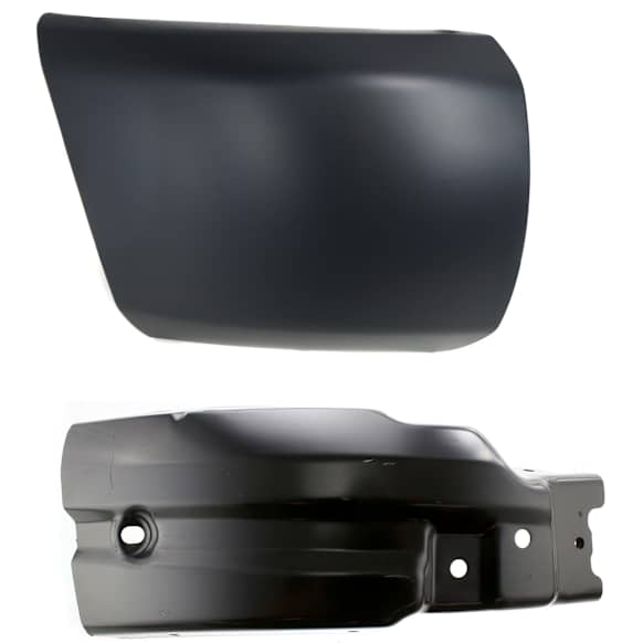 2013 Chevrolet Silverado 1500 - Front, Passenger Side Bumper End, For Models Without Fog Lights, Primed, Plastic/Steel