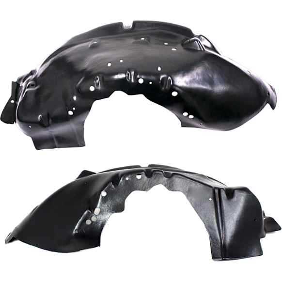 Front, Driver and Passenger Side, Outer Section, Fender Liner, RWD