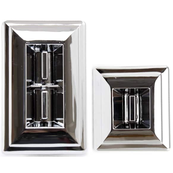 Front, Driver and Passenger Side Window Switches, Chrome