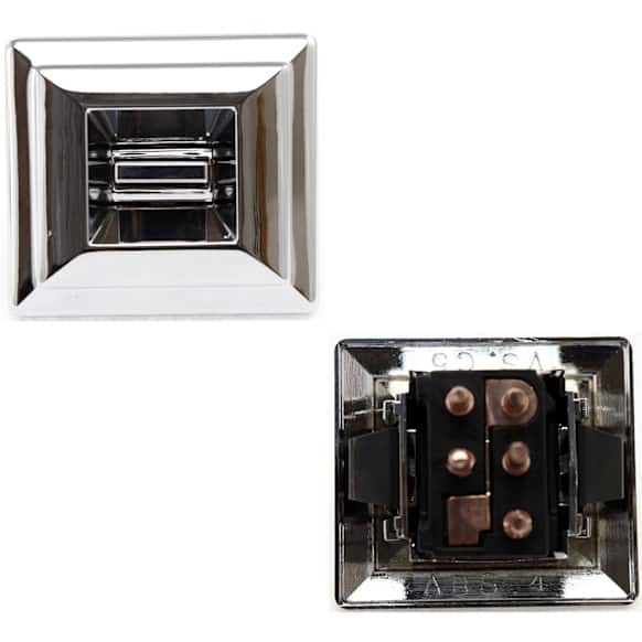 1990 Chevrolet Caprice Base - Front or Rear, Driver and Passenger Side Window Switch, Chrome, 1 Button
