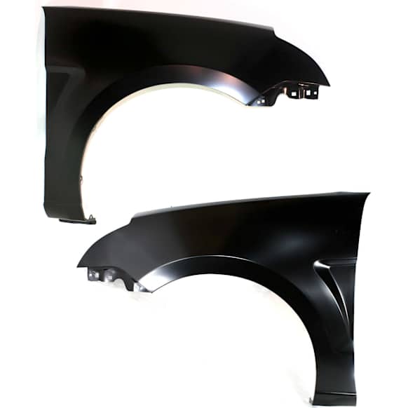 Front, Driver and Passenger Side Fenders, Without grille provision