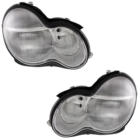 Driver and Passenger Side HID/Xenon Headlight, Without bulb(s), OE Replacement