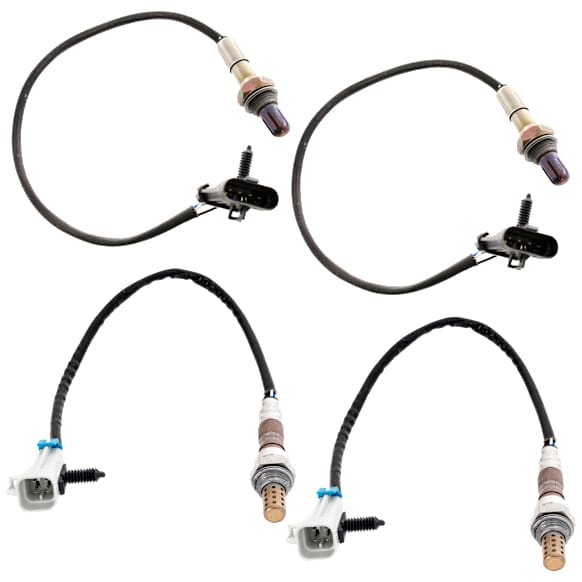 Before and After Catalytic Converter Oxygen Sensora, Set of 4, 4-wire