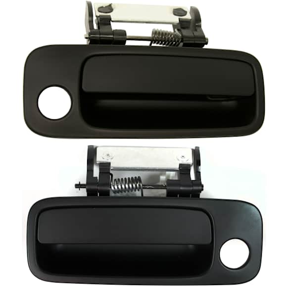 Front, Driver and Passenger Side Primed Exterior Door Handle, With Key Hole