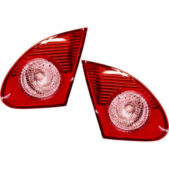Driver and Passenger Side Halogen Tail Light, Without bulb(s), OE Replacement
