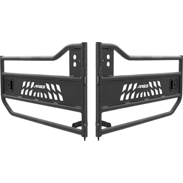 SET-ARS25009 Rock Door - Powdercoated Textured Black, Aluminum, Direct Fit, Set of 2