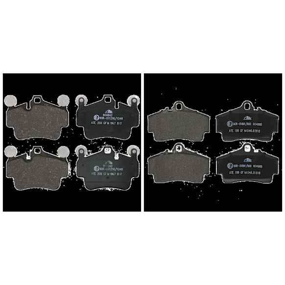 SET-ATE604842-A Semi-metallic Brake Pad Set