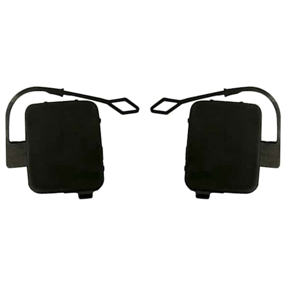 Front Tow Eye Covers, Black, 4-Door, Sedan/4-Door, Wagon, For Models without M Sport Line or (M Sport Package)