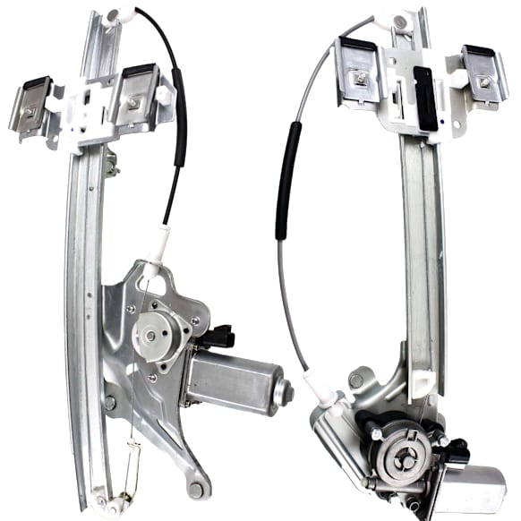Front And Rear, Passenger Side Power Window Regulator, With Motor