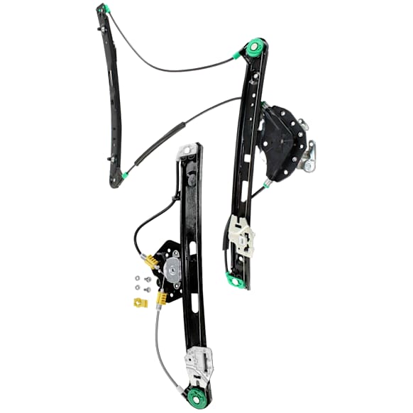 Front and Rear, Passenger Side Window Regulator, Power, Without Motor, E46 Body, Sedan/Wagon