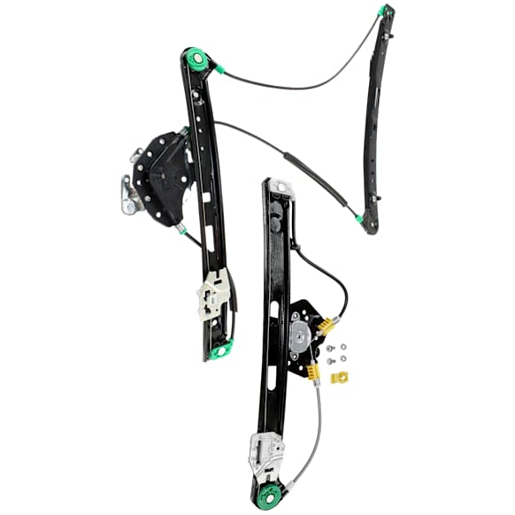 Front and Rear, Driver Side Window Regulator, Power, Without Motor, E46 Body, Sedan/Wagon