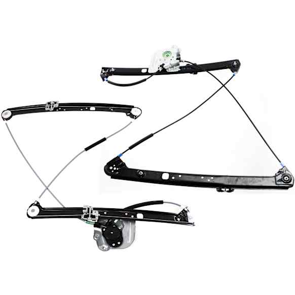 Front, Driver and Passenger Side Power Window Regulator, Without Motor