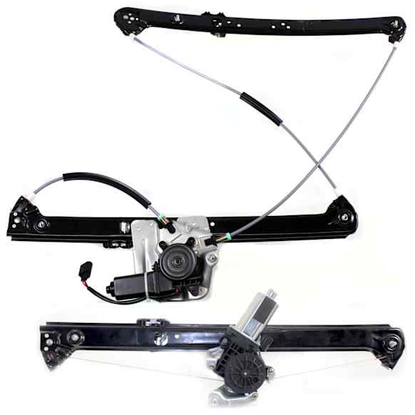 Front And Rear, Driver Side Power Window Regulator, With Motor