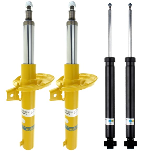 SET-BIL19232362-A Front and Rear, Driver and Passenger Side Shock and Bare Strut