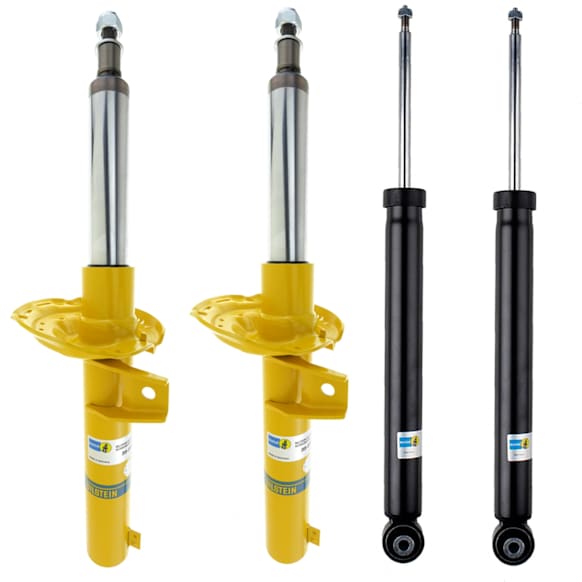SET-BIL19262277-B Front and Rear, Driver and Passenger Side Shock and Bare Strut, Sedan
