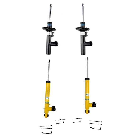 SET-BIL20254353-D Front and Rear, Driver and Passenger Side Shock and Bare Strut