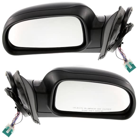 2004-2007 Buick Rainier - Driver and Passenger Side Mirrors, Power, Manual Folding, Heated, Paintable, In-housing Signal Light, With memory, No Puddle Light, No Auto-Dimming, No Blind Spot Feature