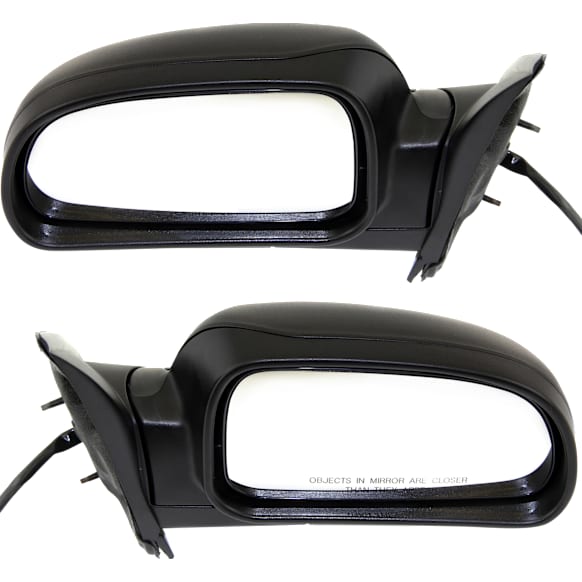 Driver and Passenger Side Mirrors, Power, Manual Folding, Heated, Textured Black, In-housing Signal Light, With memory, No Puddle Light, No Auto-Dimming, No Blind Spot Feature