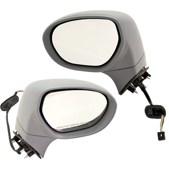 Driver and Passenger Side Mirrors, Power Adjust, Manual Folding, Heated, Paintable, In-housing Signal Light, No Memory, No Puddle Light, No Auto-Dimming, No Blind Spot Feature