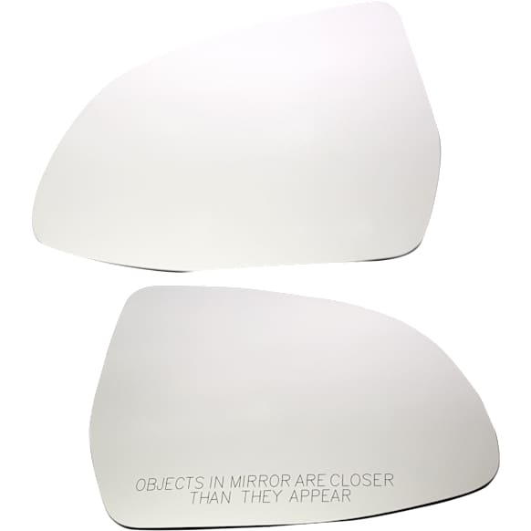 Driver and Passenger Side Mirror Glass, Heated, No Blind Spot Feature, Backing Plate Included