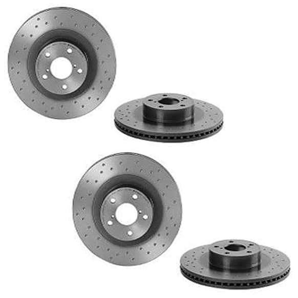 2006 Subaru Baja - Front Brake Disc, Coated, Cross-Drilled, Vented, 5 Lugs, 293 mm