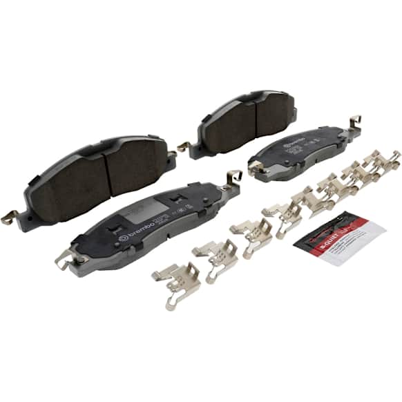 SET-BRP24246N-C Front and Rear Front-Ceramic/Rear-Low-Metallic Brake Pad Set