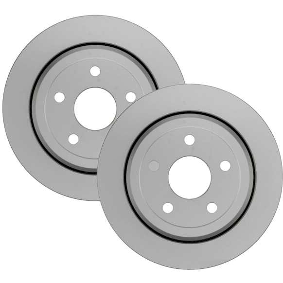 2016 Jeep Grand Cherokee - Rear Brake Disc, Geomet Coated, Plain Surface, Vented, 5 Lugs, 330 mm, 5.7L 8Cyl, QuietCast Series