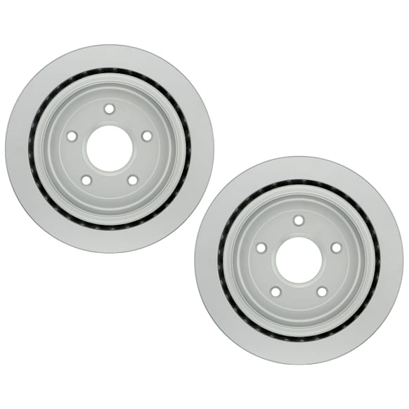 2009 Chevrolet Corvette - Rear Brake Disc, Geomet Coated, Plain Surface, Vented, 5 Lugs, Naturally Aspirated, 6.2L 8Cyl
