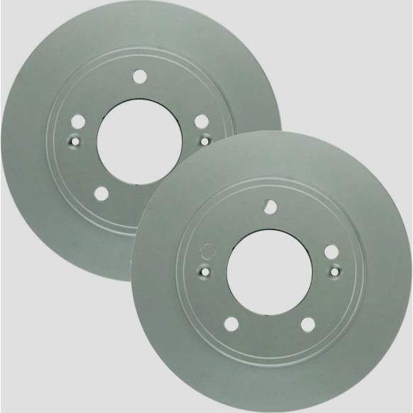 SET-BS28011552-2 Rear Brake Disc, Geomet Coated, Plain Surface, Solid, 5 Lugs, 261.9 mm, QuietCast Series
