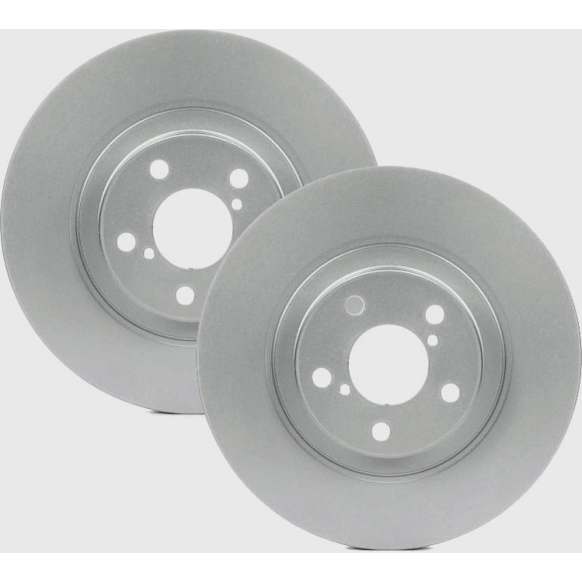 SET-BS48011475-2 Front Brake Disc, Geomet Coated, Plain Surface, Vented, 5 Lugs, QuietCast Series