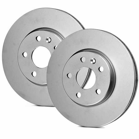 SET-BS50011490-2 Front Brake Disc, Geomet Coated, Plain Surface, Vented, 5 Lugs, 334 mm, QuietCast Series