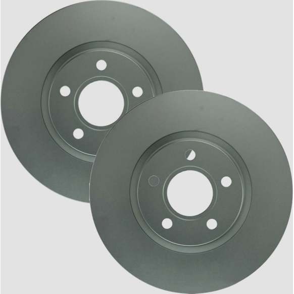 SET-BS52011562-2 Front Brake Disc, Geomet Coated, Plain Surface, Vented, 5 Lugs, 300 mm, QuietCast Series