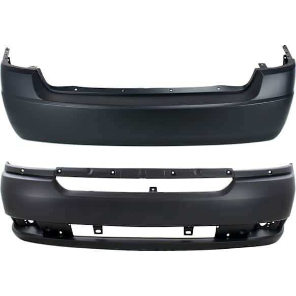 Front and Rear Primed Bumper Cover