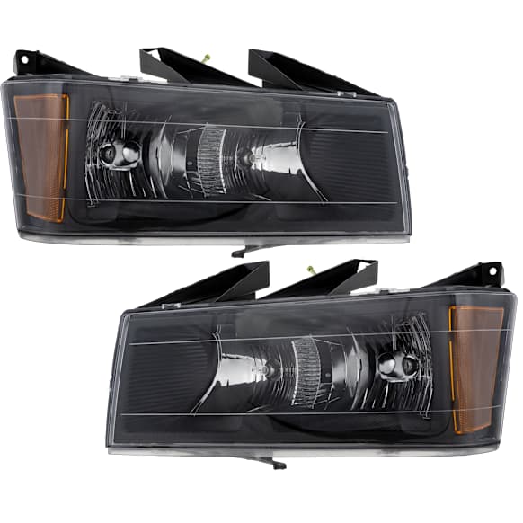 Driver and Passenger Side Halogen Headlight, With bulb(s), OE Replacement