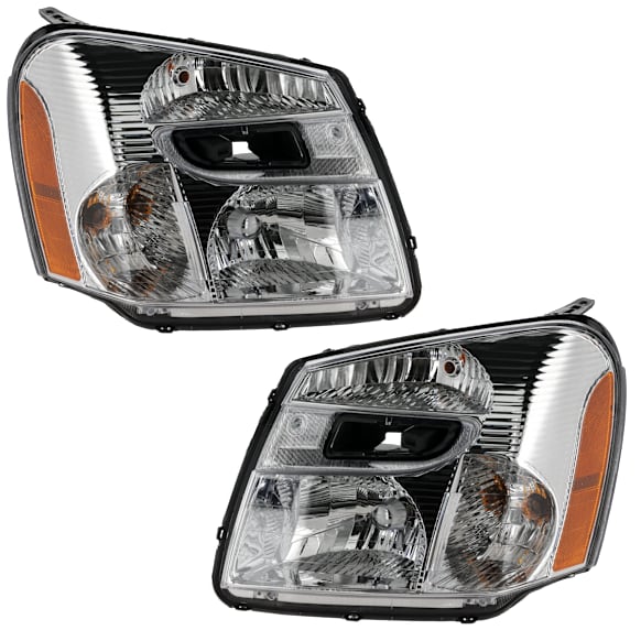 Driver and Passenger Side Halogen Headlight, With bulb(s), OE Replacement, CAPA Certified