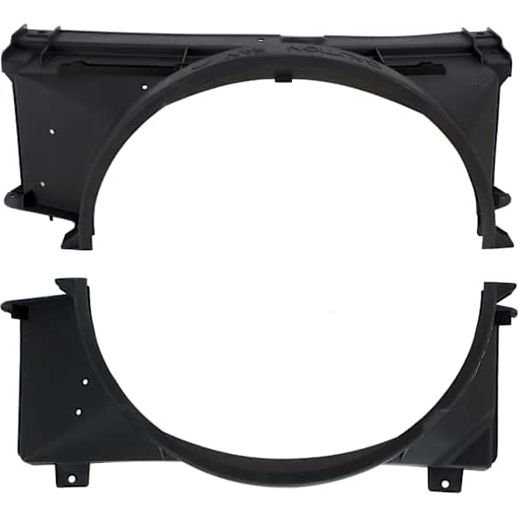 thumbnail image 2 of Auto City Classic Universal Radiator Fan Shroud & 16” Chrome Fan – 17x20 Aluminum Shroud, 2600 CFM 2 of 5