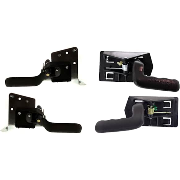 2000-2004 Chevrolet Silverado 2500 - Front and Rear, Driver and Passenger Side Interior Door Handles, Textured Black, without Door Lock Hole, without Bezel, 4-Door, Sport Utility