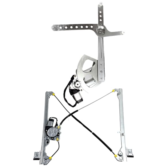 Front, Driver and Passenger Side Power Window Regulator, With Motor