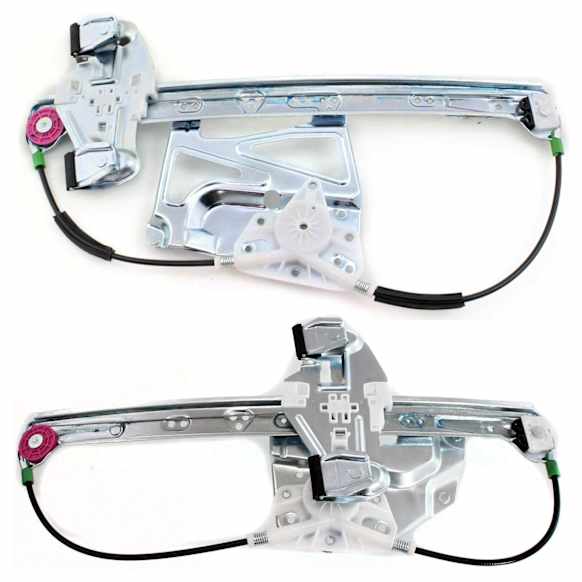 Front And Rear, Driver Side Power Window Regulator, Without Motor