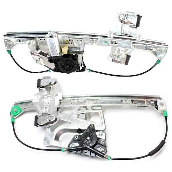 Front And Rear, Driver Side Power Window Regulator, With Motor