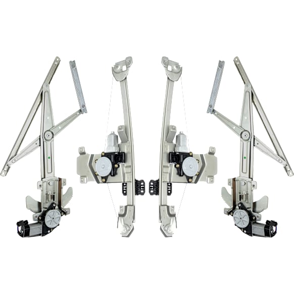 2012 GMC Canyon SLE - Front and Rear, Driver and Passenger Side Power Window Regulator, With Motor