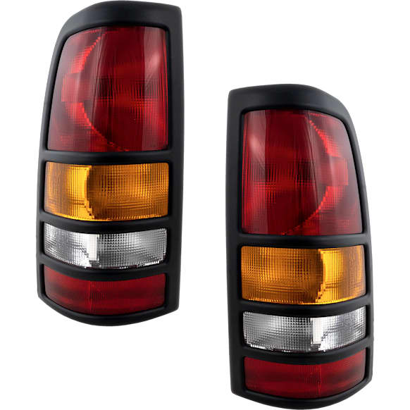 Driver and Passenger Side Tail Lights, with Bulbs, Halogen, Fleetside