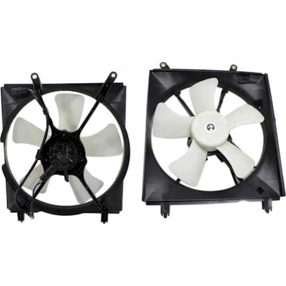 2003 Toyota Solara SLE 6 Cyl 3.0L - Radiator and A/C Condenser Fan Driver and Passenger Side, 3.0L 6Cyl, Single fan