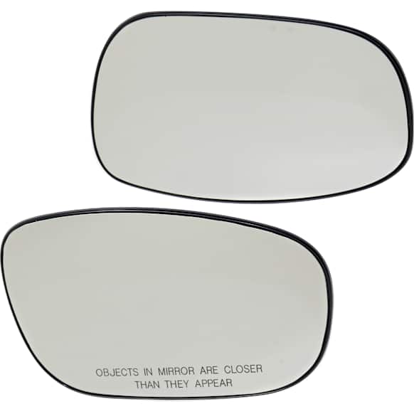 Driver and Passenger Side Mirror Glass, Heated, No Blind Spot Feature, Backing Plate Included
