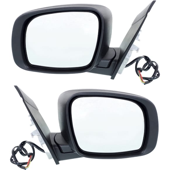 Driver and Passenger Side Mirror, Power Adjust, Heated, Power Folding, Paintable, No Signal Light, No Memory, No Puddle Light, No Auto-Dim, No Blind Spot Feature