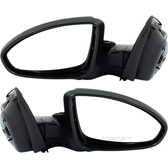 Driver and Passenger Side Mirror, Power Adjust, Non-Heated, Manual Folding, Paintable, No Signal Light, No Memory, No Puddle Light, No Auto-Dim, No Blind Spot Feature