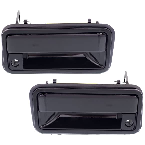 1994 Chevrolet C1500 Silverado - Front, Driver and Passenger Side Smooth Black Exterior Door Handle, With Key Hole