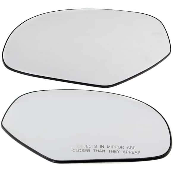 2014 Chevrolet Silverado 2500 HD - Mirror Glass Driver and Passenger Side, For Models With Non-Towing Mirror, Non-Heated, No Blind Spot Feature, No Signal Light, Backing Plate Included