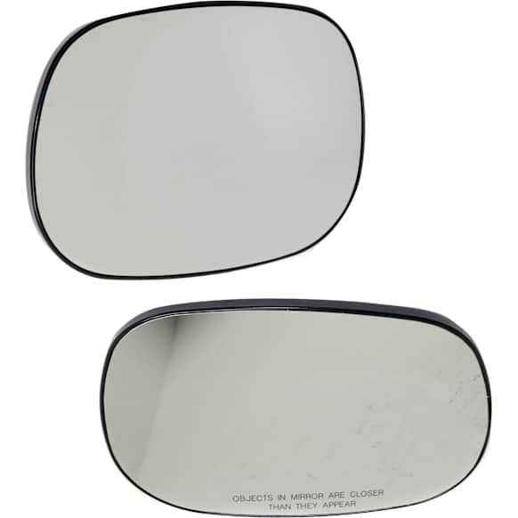 2001 Dodge Ram 2500 Base - Mirror Glass Driver and Passenger Side, For Models With Non-Towing Mirror, Non-Heated, No Blind Spot Feature, No Signal Light