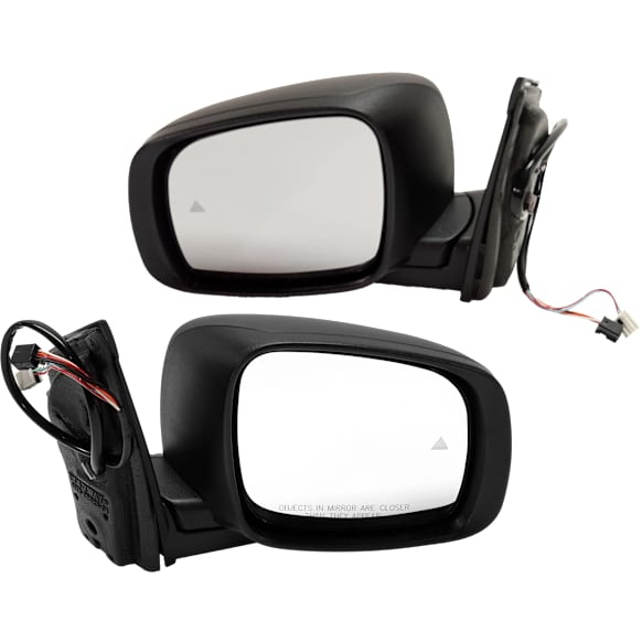 Driver and Passenger Side Mirrors, Power Adjust, Heated, Paintable, Manual Folding